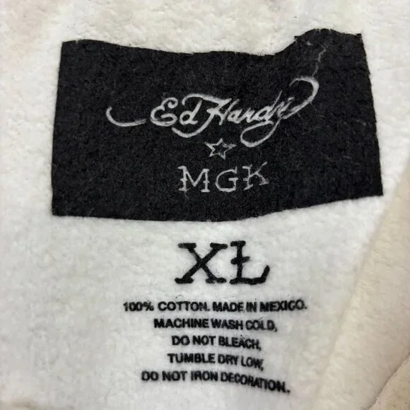 Ed Hardy x MGK Lost Americana Eagle Rhinestone Sweatpants XL
